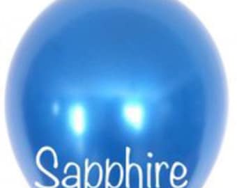 Sapphire Blue Balloons | Blue Latex Balloons | Bright Blue Birthday Party Decor | Blue Bridal Shower Decor | Blue Baby Shower Decor