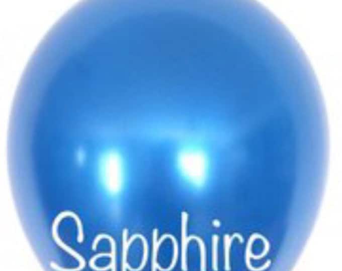 Sapphire Blue Balloons | Blue Latex Balloons | Bright Blue Birthday Party Decor | Blue Bridal Shower Decor | Blue Baby Shower Decor