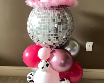 Disco Cowgirl Balloon Tower Kit | First Rodeo Balloons | Disco Cowgirl Birthday | Yee Haw Hoe Down Last Rodeo Disco Cowgirl Bachelorette