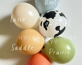 Saddle Up Balloons | Barnyard Birthday | Western Baby Shower | Balloons for Baby Block Boxes | First Rodeo Birthday | How The West Was One