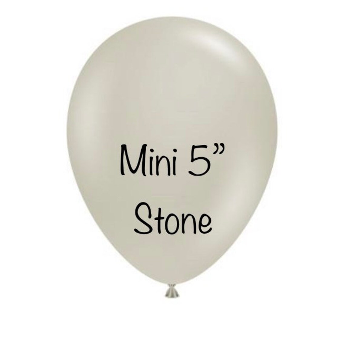 Mini 5 Stone Latex Balloons Light Gray Balloons Grey Etsy