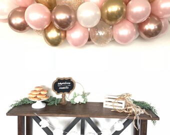 Pink Blush and White Balloon Garland DIY Kit | White and Blush Bridal Shower Decor | Blush Baby Shower | Blush Wedding Balloon Garland Photo