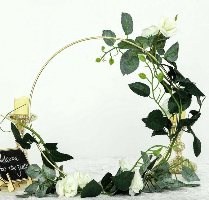 Gold Metal Floral Hoops Floral Wreath Hoops Greenery Hoops