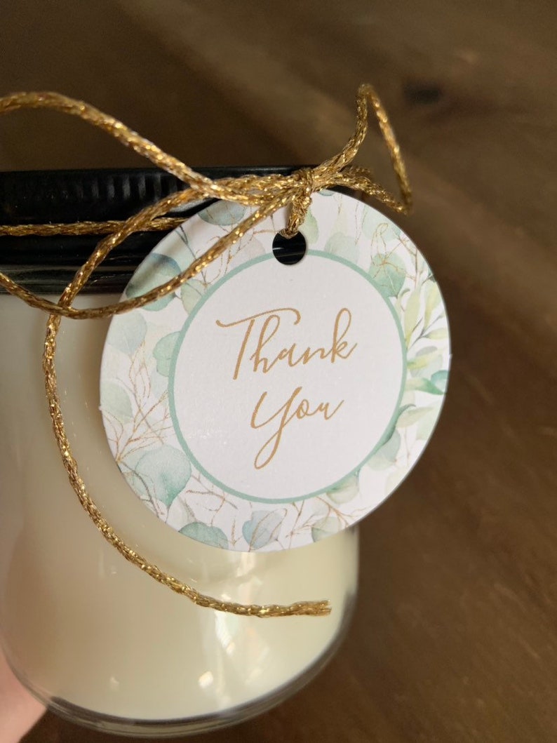 Eucalyptus Thank You Favor Tags Thank You Labels Eucalyptus Etsy