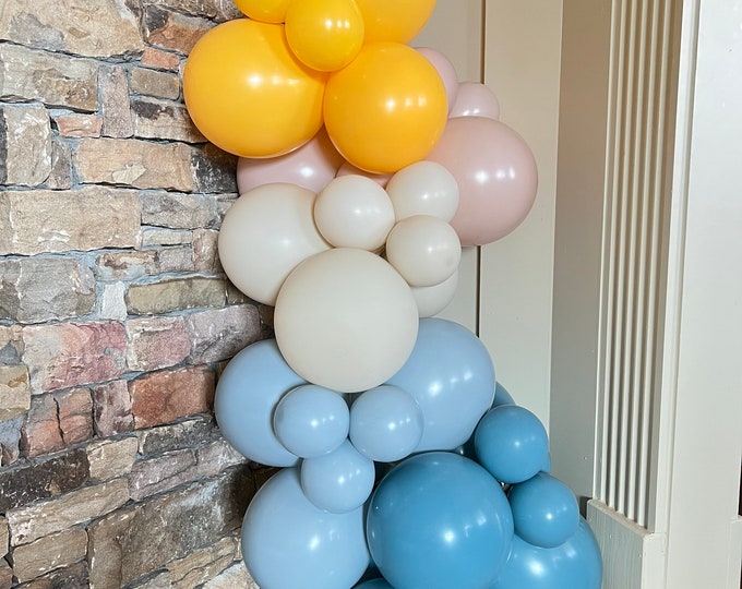 Little Sunshine Balloon Garland DIY Kit | First Trip Around The Sun Birthday | Little Sunshine Baby Shower | Here Comes The Sun Baby Shower