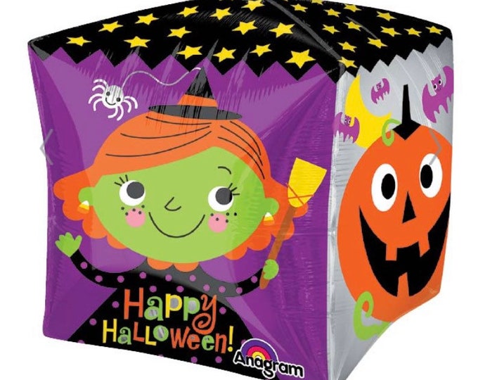 Halloween Balloons | Halloween Party Decor | Trick or Treat | Spooky Halloween Decor | Kid's Halloween Party Decor | Balloon Cube