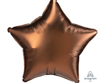 Twinkle Little Star Balloons | Brown Star Balloon | Chocolate Birthday Party Decor | Star Birthday Balloons | Cocoa Baby Shower | Boho Star