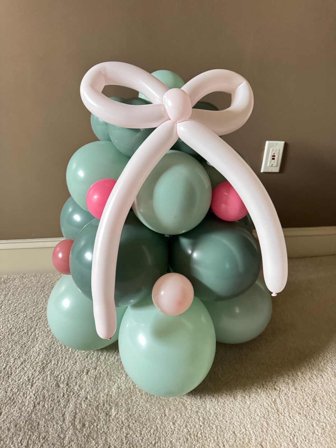 Bow Christmas Tree Balloon Kit | DIY Party Decor - Etsy