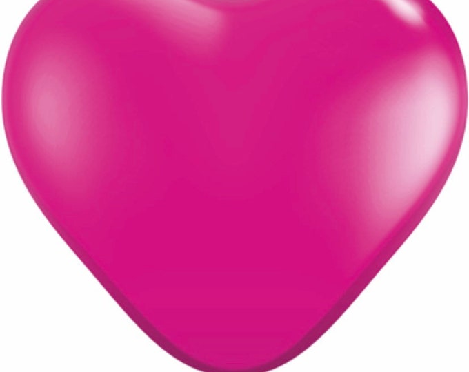 Mini Wild Berry Heart Balloons | 5” Latex Heart Balloons | Galentines Day Party Decor | Berry Heart Birthday Balloons | Be Mine Valentine