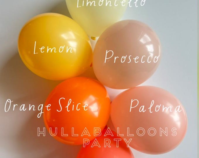 Love at First Spritz Balloons | Just a Spritz Older Birthday Party | Spritz Bridal Shower | Main Squeeze Bridal Shower Decor | Citrus Baby