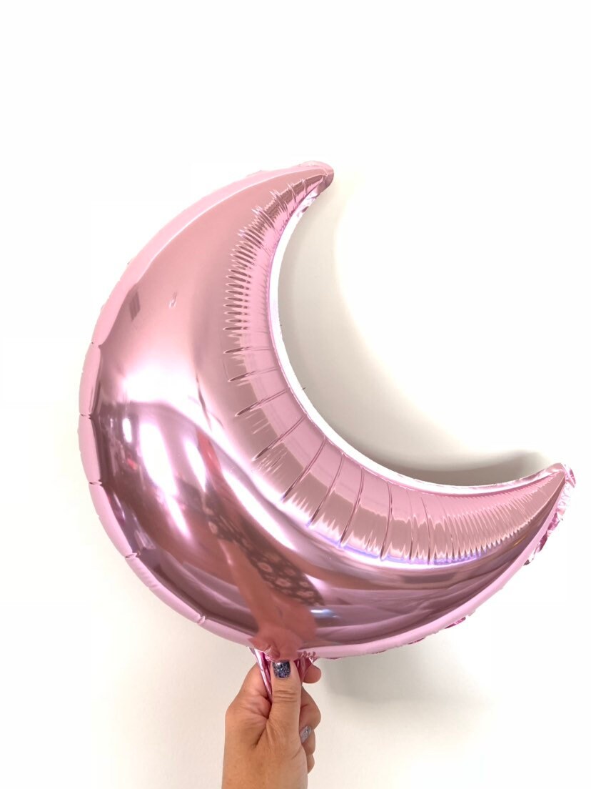 Mini Pink Moon Balloon Twinkle Little Star Balloons Airfill Moon