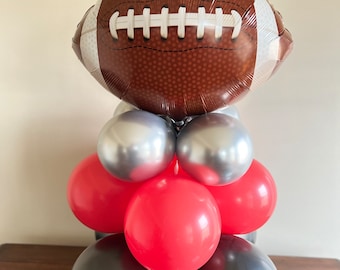 Football Balloon Centerpiece | Men’s Birthday Party | Sports Birthday Balloons | Football Party Decor | Sports Game Balloons