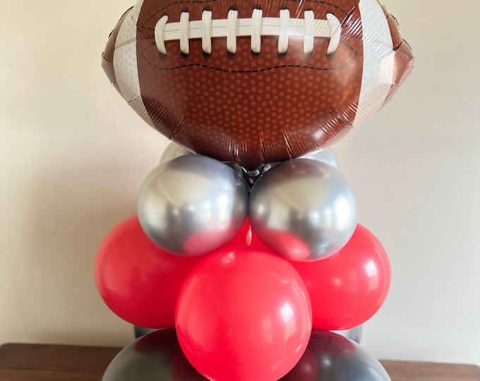 Football Balloon Centerpiece | Men’s Birthday Party | Sports Birthday Balloons | Football Party Decor | Sports Game Balloons