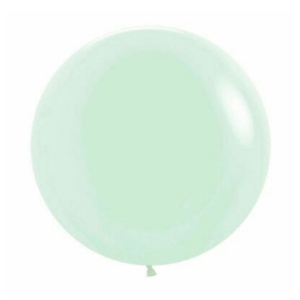 Jumbo Matte Green Balloons | 24" Light Green Balloon | Large Mint Balloons | Mint Bridal Shower Decor | Chalk Green Balloons