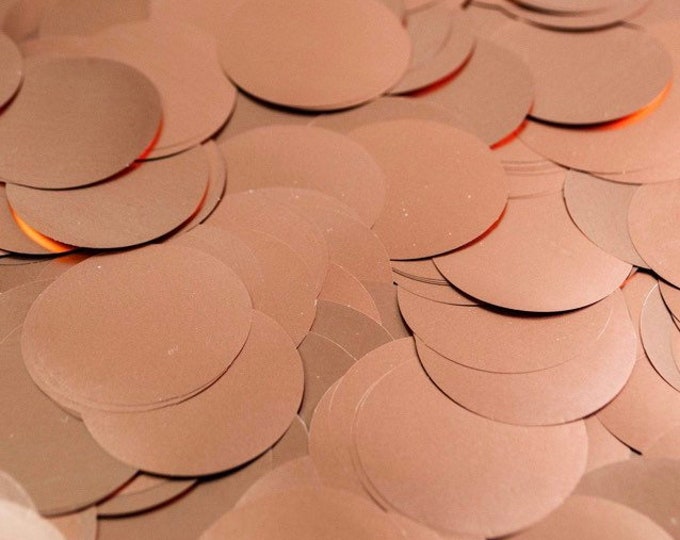 Rose Gold Confetti | Rose Gold Balloon Confetti | Rose Gold Wedding Confetti | Rose Gold Bridal Shower Decor | Chrome Rose Gold Confetti