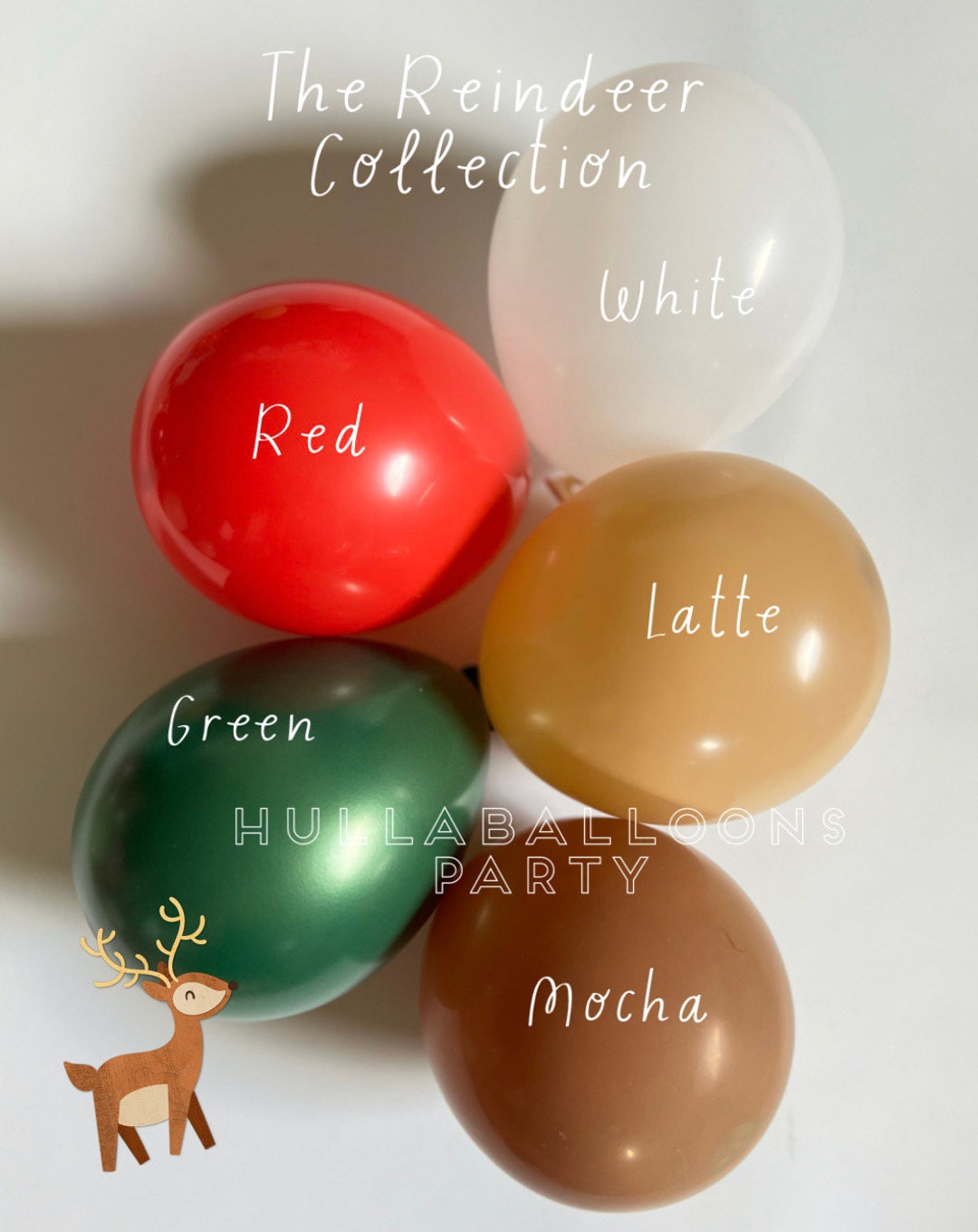 Reindeer Balloons Holiday Party Decor Winter Onederland Birthday Little Reindeer Baby Shower Oh