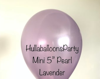 Mini Pearl Lavender Balloons | Purple Balloons | Mini 5” Latex Balloons | Lavender Balloon Garland | Balloon Artist | Lavender Balloon Decor