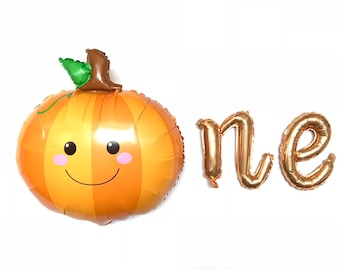 Little Pumpkin Balloons | Our Little Pumpkin Is One | Pumpkin First Birthday Banner | Little Pumpkin Birthday Party Decor | Fall First Birth