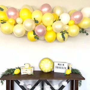 Pink Lemon Balloon Garland She Found Her Main Squeeze Bridal Shower Decor Love is Sweet Baby Shower It's Sweet To Be One First Birthda image 5