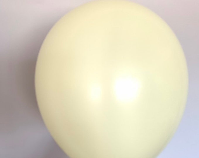 Pastel Matte Yellow Balloons | Yellow Latex Balloons | Yellow Birthday Party Decor | Yellow Bridal Shower Decor | Yellow Baby Shower Decor