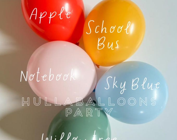 Back to School Balloons | School Photo Prop | Teacher Baby Shower | Teacher Birthday | Classroom Decor | Open House Balloons