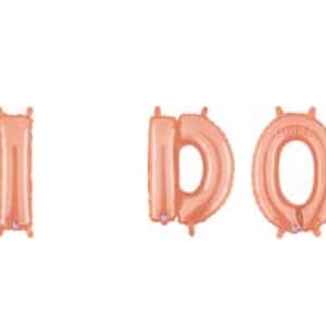 Rose Gold Wedding Balloons | I Do Balloons | Bridal Shower Balloons | Rose Gold Bridal Shower Decor |  Bridal Shower Brunch Banner