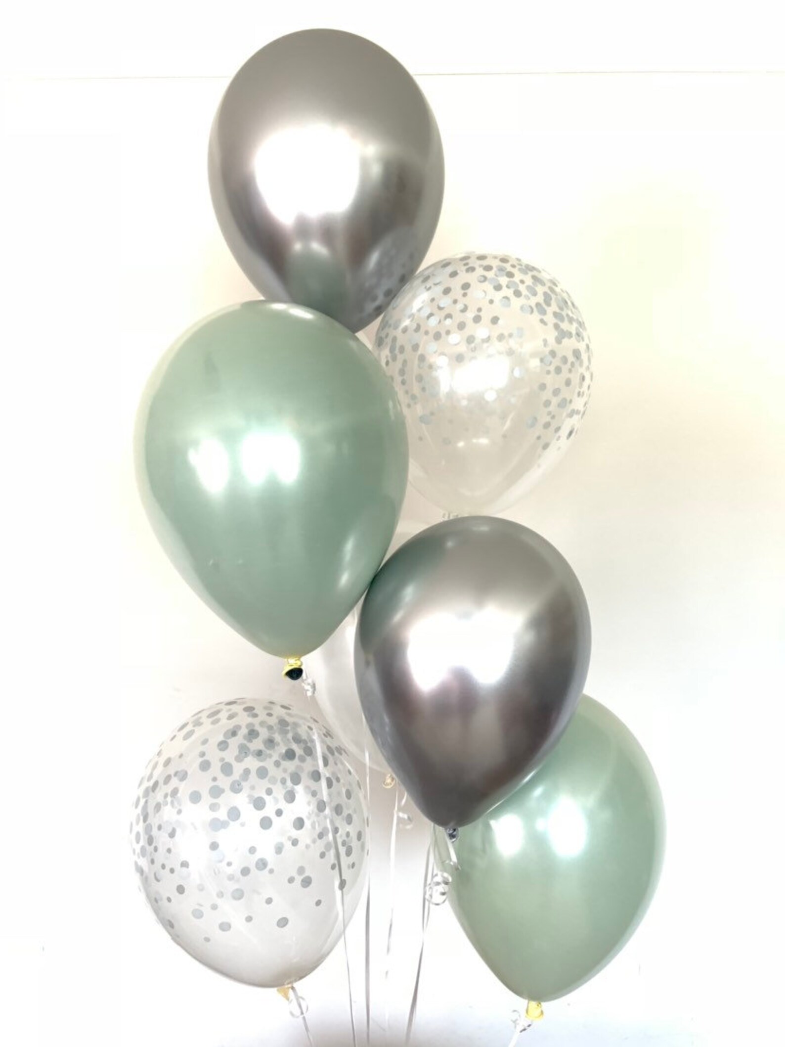 Sage Green Balloons Silver Sage Wedding Decor Green and Etsy