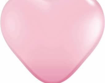 Mini Pink Heart Balloons | 5” Latex Heart Balloons | Galentines Day Party Decor | Pink Heart Birthday Balloons | Be Mine Valentines Day