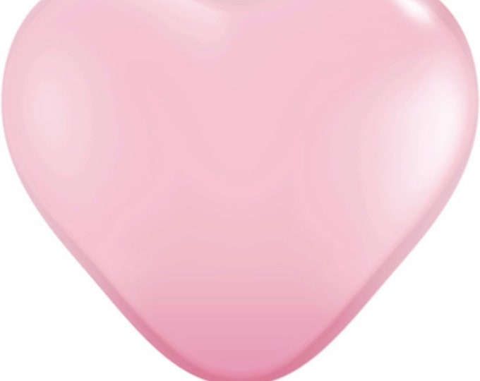 Mini Pink Heart Balloons | 5” Latex Heart Balloons | Galentines Day Party Decor | Pink Heart Birthday Balloons | Be Mine Valentines Day