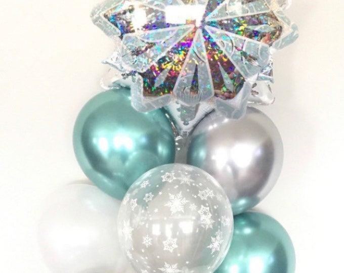Baby It's Cold Outside Baby Shower Decor | Winter Baby Shower | Snowflake Balloons | Winter ONEderland Birthday Balloons