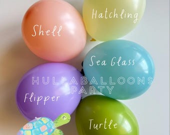 Turtle Balloons | Surf’s Up Birthday | Baby on Board Baby Shower | Balloons for Baby Block Boxes | First Wipeout Birthday | Under the Sea