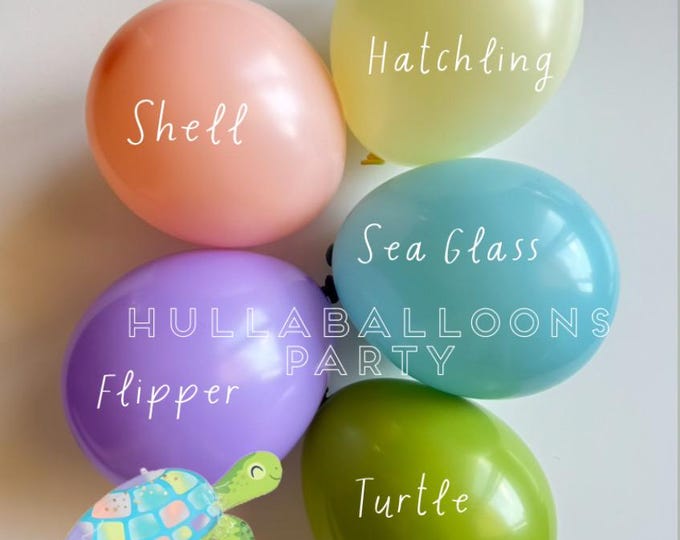 Turtle Balloons | Surf’s Up Birthday | Baby on Board Baby Shower | Balloons for Baby Block Boxes | First Wipeout Birthday | Under the Sea
