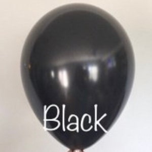 14 globos negros de aluminio de Mylar de 22 pulgadas, 15 pulgadas y 10  pulgadas, globos negros de diferentes tamaños, globos negros metálicos  grandes