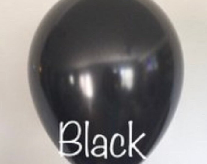 Black Balloons | Black Birthday Party Decor | Black Bachelorette Party Decor | 40th Birthday Party | 50th Birthday Balloons