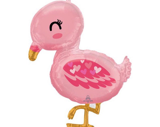 Baby Flamingo Balloon | Aloha Baby Shower Decor | Pretty In Pink Baby Shower | Tropical Baby Shower Decor | Let's Flamingle Birthday Balloon