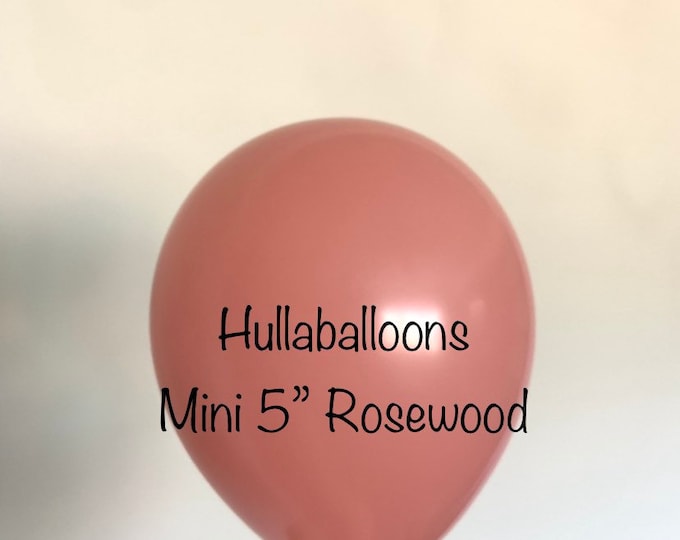 Mini Rosewood Balloons | Rose Balloons | Mini 5” Latex Balloons | Rosewood Balloon Garland | Balloon Artist | Mauve Balloon Decor