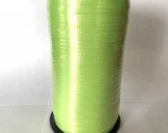 Celery Green Balloon Ribbon | Green Balloon String | Green 3/16” Crimped Curling Ribbon | Roll of Ribbon | Green Ribbon | Green Curling Ribb