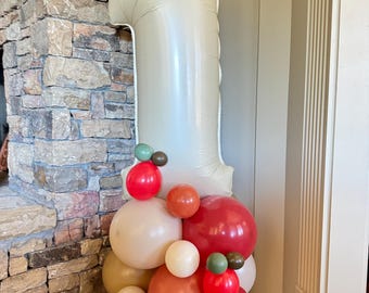 Sweet As Pie Balloon Tower Kit | Apple Pie First Birthday Balloons | Bushel of Fun Birthday | Apple Balloons | Warm & Cozy Fall Cutie Pie