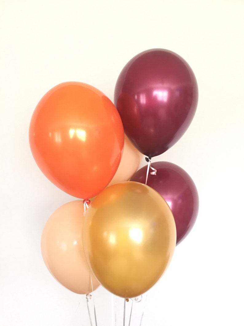 Blush and Burgundy Balloons Fall Balloons Little Pumpkin Balloons Little Pumpkin Baby Shower Decor Fall Bridal Shower Decor imagem 4