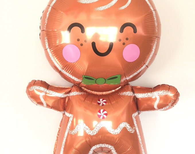 Gingerbread Balloons | Baby It's Cold Outside | Winter Baby Shower Decor | Christmas Balloons | Winter ONEderland Birthday Balloons | Candy