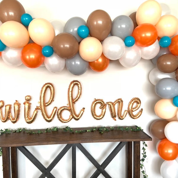 Woodland Balloon Garland DIY Kit | Wild One Birthday Balloon Garland | Fall Baby Shower | Wild One First Birthday | Fox Baby Shower Decor