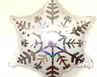 22" Snowflake Balloon | Winter ONEderland Birthday Balloons | Wonderland First Birthday | Baby It's Cold Outside | Winter Baby Shower