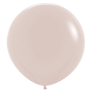 Globos gigantes de arena blanca / Globo de arpillera de 60 cm / Globos beige grandes / Decoración neutra para despedida de soltera / Decoración beige para boda