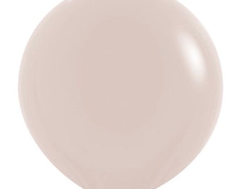 Jumbo White Sand Balloons | 24" Burlap Balloon | Large Beige Balloons | Neutral Bridal Shower Decor | Beige Wedding Decor