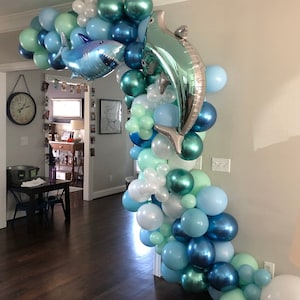 Shark Balloon Garland | Shark Birthday Party | Shark Bait Birthday | Fintastic Balloon Arch | Shark Balloons OPTIONAL | Jawsome Birthday
