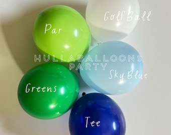 Hole in One Balloons | Golf Birthday | Golf Baby Shower | Balloons for Baby Block Boxes | Hole in One First Birthday | Little Caddie