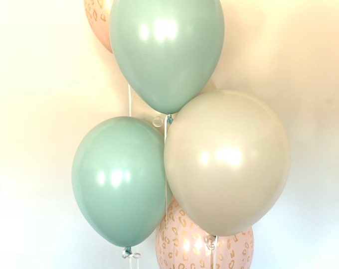 Blush and Mint Balloons | Blush Wedding Decor | Muted Balloons | Willow Balloons | Natural Bridal Shower Decor