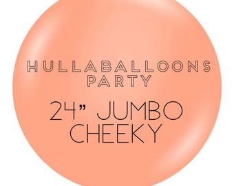 Cheeky Balloons | 24” Cheeky Balloons| Large Peach Balloons | Jumbo Peach Balloons | Peach Wedding Decor | Peach Bridal Shower Decor