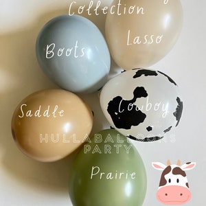 Little Cowboy Balloons | Barnyard Birthday | A Little Cowboy is on the Way Baby Shower | First Rodeo Birthday | How The West Was One