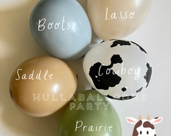 Little Cowboy Balloons | Barnyard Birthday | A Little Cowboy is on the Way Baby Shower | First Rodeo Birthday | How The West Was One